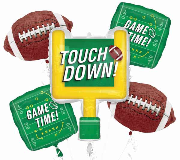 Game Time Touchdown Foil Balloon Bouquet