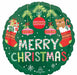 Beary Christmas 18-Inch Round Foil Balloon