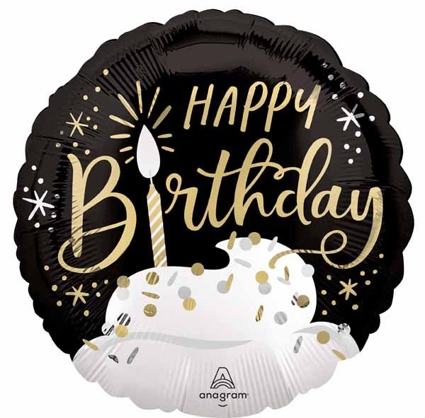 Birthday Wishes 18-Inch Round Foil Balloon