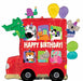 Party Bus Birthday 28" Shaped Foil Balloon