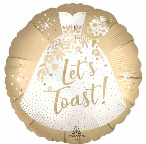 Let's Toast 18-Inch Round Foil Balloon