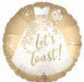 Let's Toast 18-Inch Round Foil Balloon