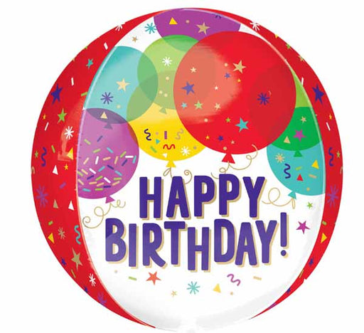 Birthday Balloons 16-Inch Orbz XL Foil Balloon