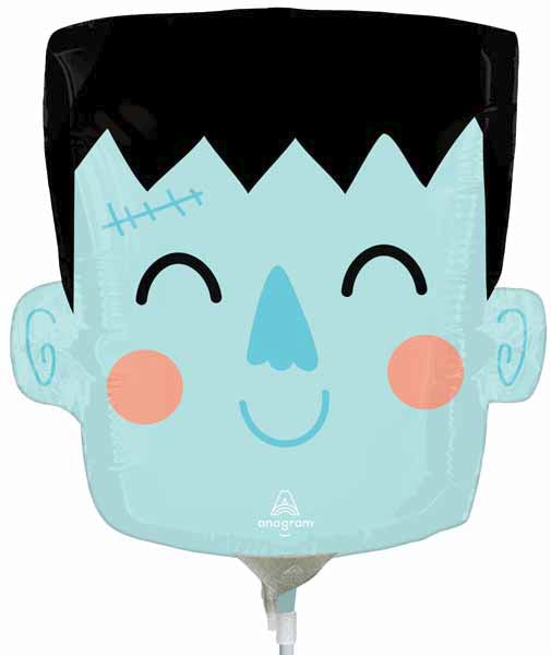 Monster Mingle Head Mini Shape Halloween Foil Balloon