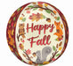 Happy Fall Critters 16-Inch Orbz Foil Balloon