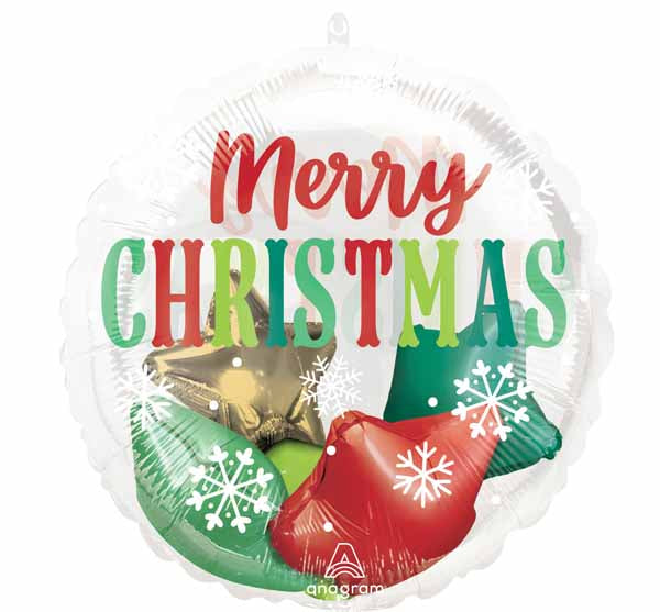 North Pole Snowflake Christmas Foil Balloon