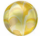 Gold Macro Marble Orbz Foil Balloon, 16 Inch