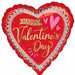 Artistic Affection 18-Inch Happy Valentine's Day Foil Balloon