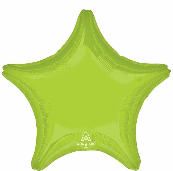 Vibrant Green Star Foil Balloon, 19 Inch