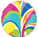 Vibrant Macro Marble 18-Inch Round Foil Balloon