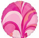 Pink Macro Marble 18-Inch Round Foil Balloon