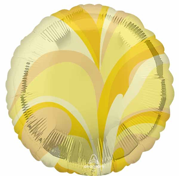 Gold Macro Marble 18" Round Foil Balloon