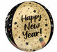 Natural Sparkle Happy New Year ORBZ 16-Inch Foil Balloon