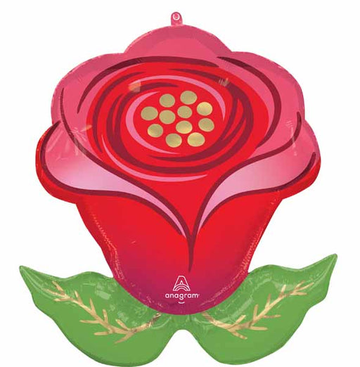 Sending Flowers Rose 30-Inch Shaped Foil Balloon