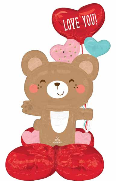LOVE YOU BEAR HUG 35" JR AIRLOONZ P55