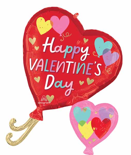 Hearts on Hearts 29" Valentine's Day Foil Balloon