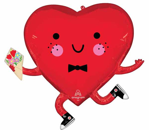 Happy Heart Guy 28-Inch Shaped Foil Balloon