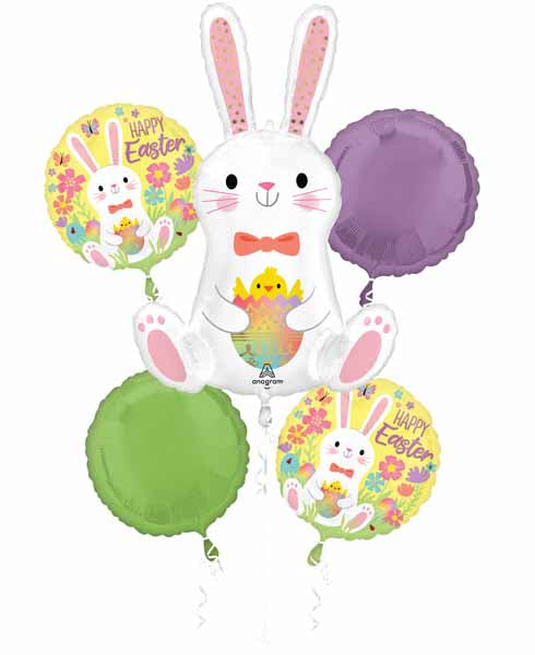 Easter Bunny Love Foil Balloon Bouquet