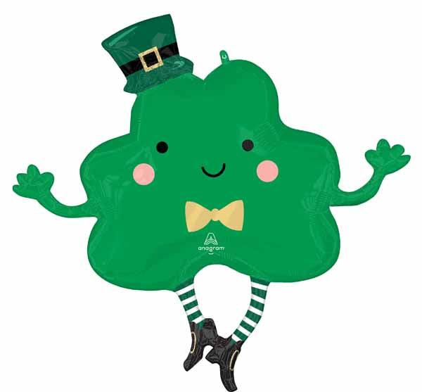 Lucky Charm Shamrock 34-Inch Foil Balloon