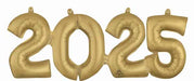 2025 Gold Block Phrase Balloon