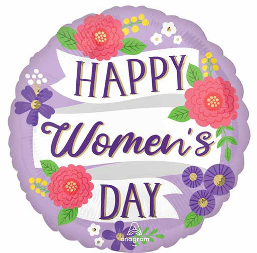 International Women's Day 18-Inch Round Foil Balloon