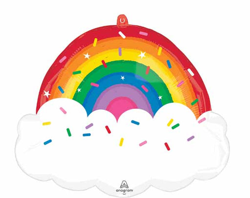 25" Rainbow Sprinkles Shaped Foil Balloon