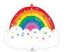 25" Rainbow Sprinkles Shaped Foil Balloon