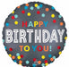Confetti Happy Birthday to You 18" Foil Balloon