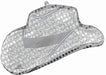 Disco Western Hat 33" Shaped Foil Balloon