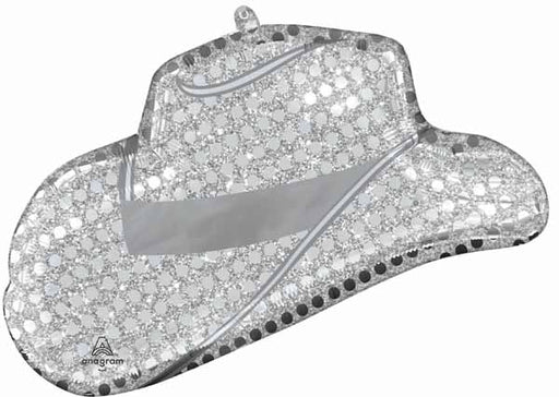 Disco Western Hat 33" Shaped Foil Balloon