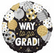 Way to Go Grad 18-Inch Round Foil Balloon