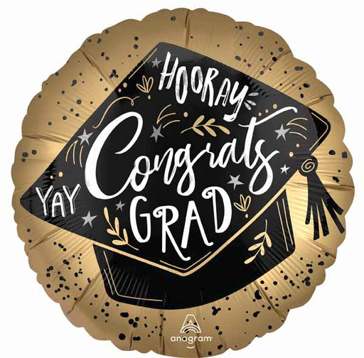 Grad Achievement 18" Round Foil Graduation Balloon