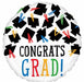 Hats Off Grad 18" Round Foil Graduation Balloon