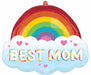 Best Mom Rainbow 25-Inch Foil Balloon