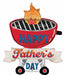 Grilliant Dad Grill Shaped Foil Balloon, 30 Inch