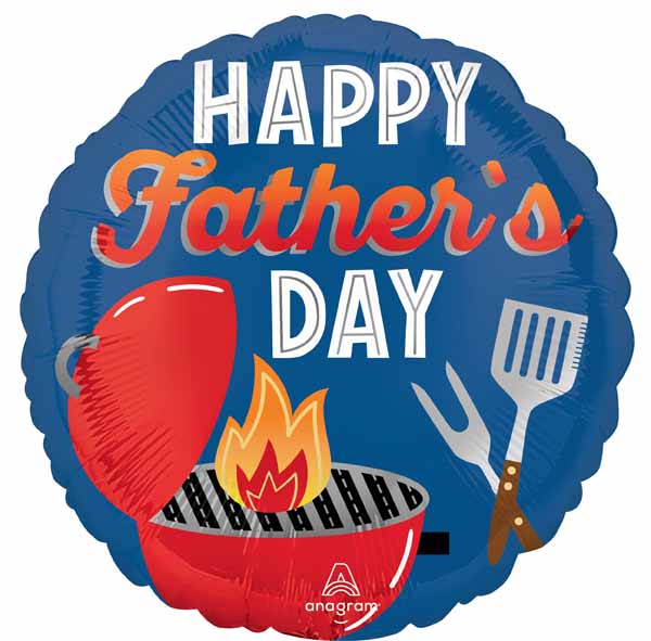 Grill-iant Dad 18" Round Foil Father's Day Balloon