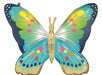 Blue Butterfly 30-Inch Shaped Foil Balloon