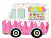 26 Inch Ice Cream Truck Shaped Foil Balloon