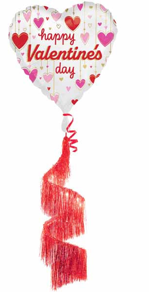 HVD SATIN DANGLING HEARTS TAIL 68" P60