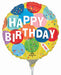 Sunny Balloons Happy Birthday 9-Inch Round Foil Balloon