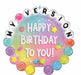 Friendship Happy Birthday 26 Inch Foil Balloon