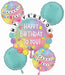 Friendship Happy Birthday Foil Balloon Bouquet