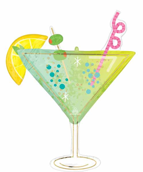 Cocktail Surprise 36-Inch Shaped Balloon