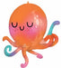 Cute Octopus 30-Inch Shaped Foil Balloon