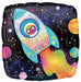 Outer Space 18-Inch Square Holographic Foil Balloon