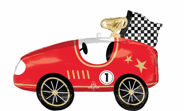 Race Cars 31-Inch Shaped Foil Balloon