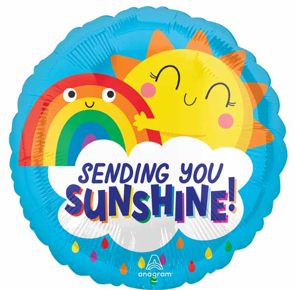 Sending You Sunshine 18" Round Foil Balloon
