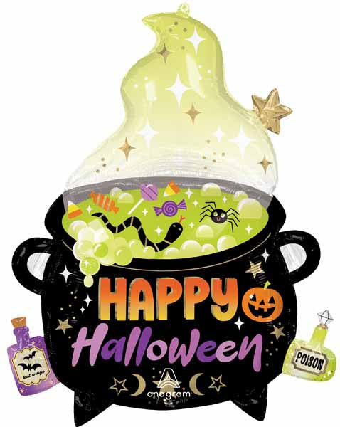 Witch's Brew Cauldron 30-Inch Foil Balloon