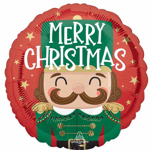Nutcracker Christmas 18" Round Foil Balloon