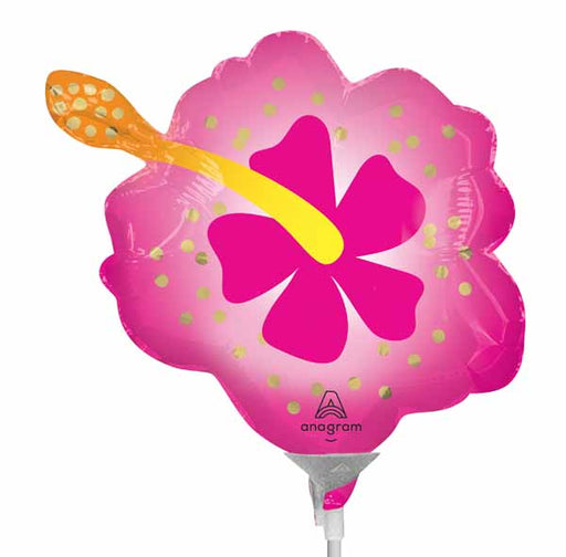Neon Tropical Flower Mini Foil Balloon